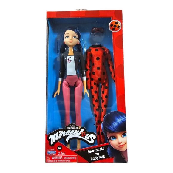 Miraculous Other - Zag HeroeZ Miraculous Marinette to Ladybug Doll and Outfit Playmates New RARE!